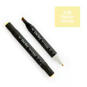 Del Rey Twın Marker Y49 Pastel Green Çift Uçlu Grafik Kalemi Mn-dr049