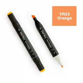 Del Rey Twın Marker Yr23 Orange Çift Uçlu Grafik Kalemi Mn-dr023