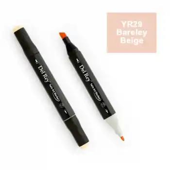 Del Rey Twın Marker Yr29 Barely Beige Çift Uçlu Grafik Kalemi Mn-dr029