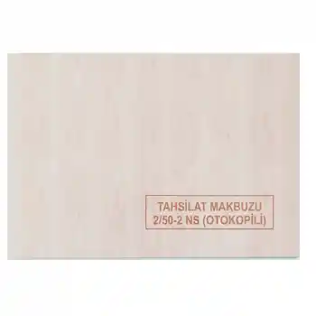 Dilman Tahsilat Makbuzu 2/50 2 N Otokopili