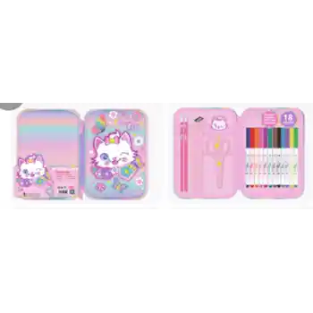 Dream Vest Pışık Kedi Dolu Kalem Çantası 6 Parça (u2109b) Vst-kcs0027