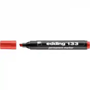 Edding 133 Kırmızı Permanent Kalem Kesik Uç