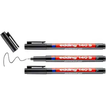 Edding 140 S Siyah Parmanent Kalem