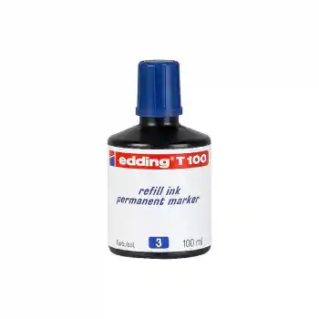Edding T100 Mavi Permanent Mürekkep 100ml