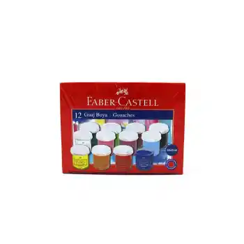 Faber 12 Renk Guaj Boya Şişe 160401