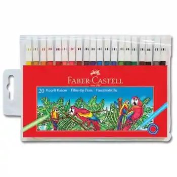 Faber 20 Renk Yıkanabilir Keçeli Kalem 67155120