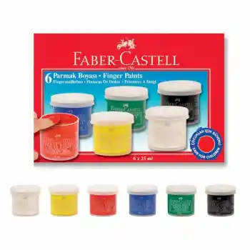 Faber 6 Renk Parmak Boyası Şişe 160402