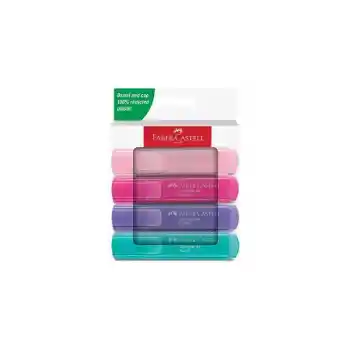 Faber Fosforlu Kalem 46 Pastel Renk 4 Lü 5030254654000