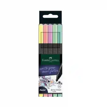 Faber Grıp Finepen Pastel 5 Li 20151602