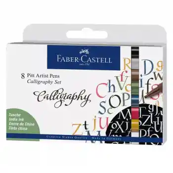 Faber Pıtt Çizim Kalemi Kaligrafi Seti 8 Li 167508