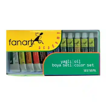 Fanart 12x12 Ml Yağlı Boya 12 Renk F-1000.s12