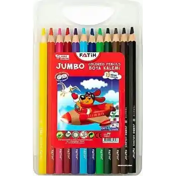 Fatih 12 Renk Jumbo Kuru Boya Çantalı 33430