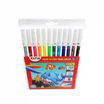 Fatih 12 Renk Slim Keçeli Kalem Takım 34015