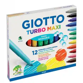 Gıotto 12 Renk Turbo Maxı Jumbo Boya Kalemi 454000 (kampanyalı)