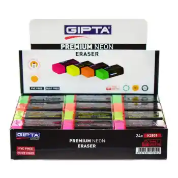 Gıpta K2809 Dust Free Neon Silgi 24lü