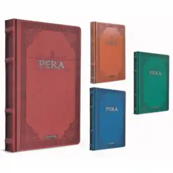 Gıpta Pera 17x24 160 Yp Düz Deri Kapak Defter 1993