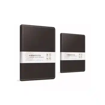 Gıpta Sunday 17x24 140 Yp. Kareli İplik Dik. Deri Kapak Defter 6066