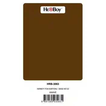 Herboy Fon Kartonu 35x50 No:22 Kahve 100 Lü Hrb-3063