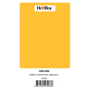 Herboy Fon Kartonu 35x50 No:27 Altın 100 Lü Hrb-3068
