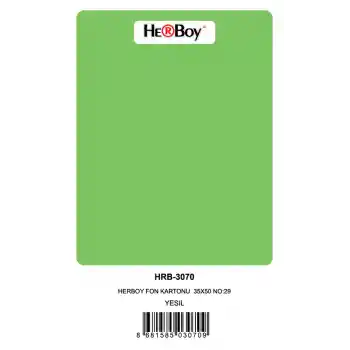 Herboy Fon Kartonu 35x50 No:29 Yeşil 100 Lü Hrb-3070
