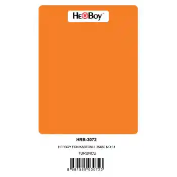 Herboy Fon Kartonu 35x50 No:31 Turuncu 100 Lü Hrb-3072