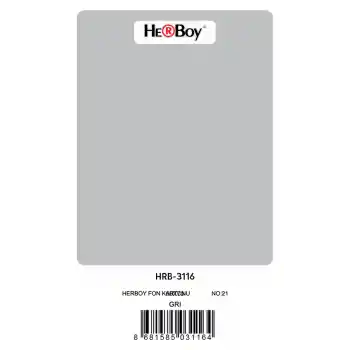 Herboy Fon Kartonu 50x70 Gri No:21 160 Gr 100 Lü Hrb-3116