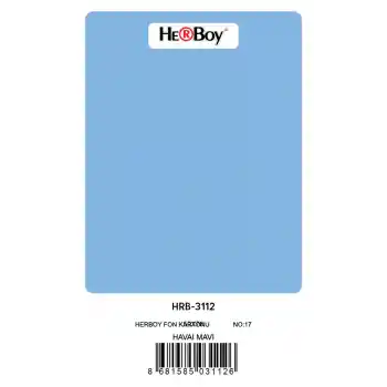 Herboy Fon Kartonu 50x70 Havai Mavi No:17 160 Gr 100 Lü Hrb-3112