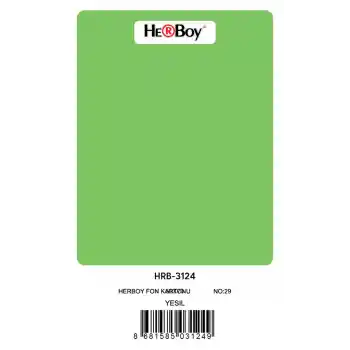 Herboy Fon Kartonu 50x70 Yeşil No:29 160 Gr 100 Lü Hrb-3124