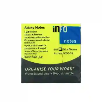 Info Notes 50x50 Sarı Mini Postit 240 Yp. 771457