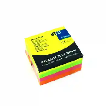 Info Notes 75x75 Parlak 4 Renk Küp Postit 320 Yaprak 565439