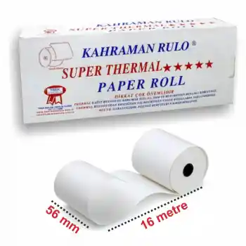 Kahraman 56x16 Termal Rulo 16 Lı