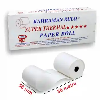 Kahraman 56x30 Termal Rulo 10 Lu