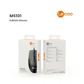 Lecoo Ms101 Siyah Usb Kablolu Mouse