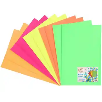 Lıno 20x30 Fosforlu Fon Kartonu 5 Renk 10 Lu Pp-0151