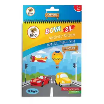 Lıno Bs-1001 Boya Sil Boyama Kitabı Araçlar