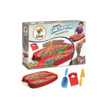 Lıno Kinetik Kum Seti 350 Gr Kum+tepsi+kürek+mala+kesici Ln-550