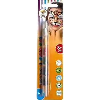 Lıno Ln-902 Yüz Boyası 6 Lı Yıkanabilir
