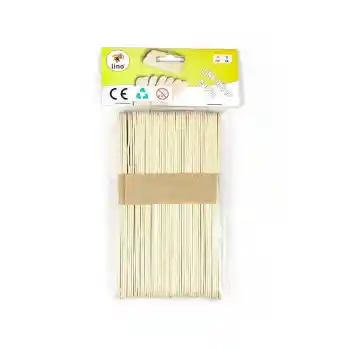 Lıno Rbz-030 Ahşap Çubuk Naturel Geniş 15 Cm 50 Li
