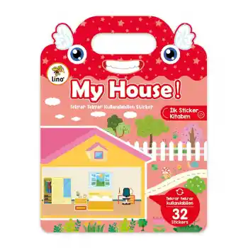 Lıno Tekrar Kullanılabilir İlk Sticker Kitabım My House Ls-503