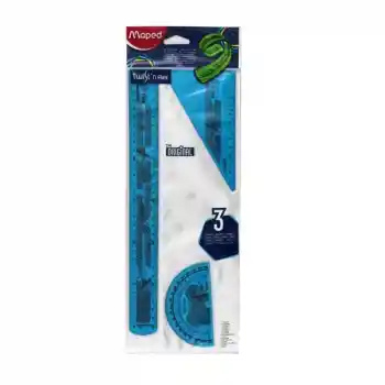 Maped 895055 30 Cm Esnek Plastik Cetvel Seti
