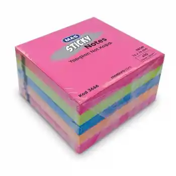 Mas 3666 Neon 5 Renk 76x76 400 Yp Yapış.not Kağıdı