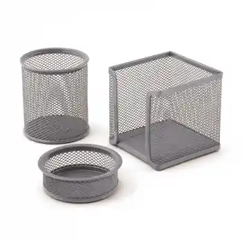 Mas 505 Sılver Metal File 3 Lü Masa Seti