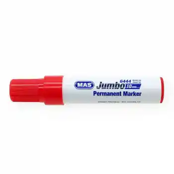 Mas 6444 Permanent Marker 10 Mm Geniş Uç Kırmızı