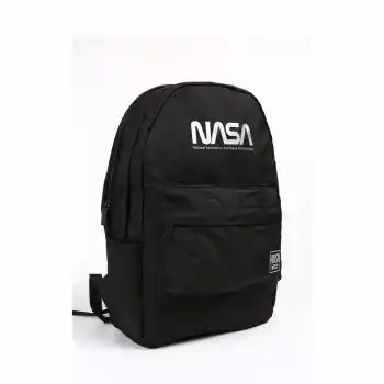Me 24978 Nasa Fermuar Detaylı Siyah Sırt Çantası