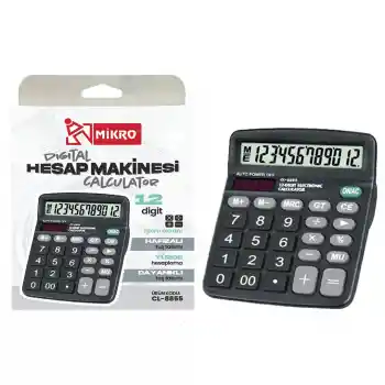 Mikro Cl-8855 Dijital 12 Hane Hesap Makinası
