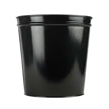 Mimaks D-1 Metal Deliksiz Siyah Çöp Kovası