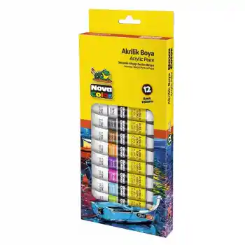 Nova Color 12 Renk Akrilik Boya Tüp 12 Ml Nc-2004
