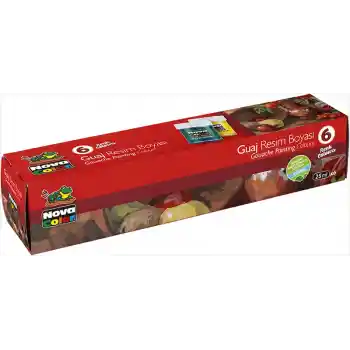 Nova Color 6 Renk Guaj Boya Şişe Nc-113