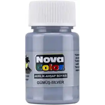 Nova Color Akrilik Boya Gümüş Nc-235