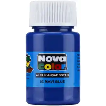 Nova Color Akrilik Boya Mavi Şişe Nc-171
